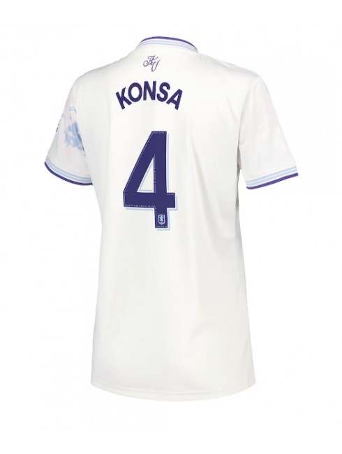 Ženski Nogometna dresi replika Aston Villa Ezri Konsa #4 Tretji 2025-26 Kratek rokav Ženski Nogometna dresi replika Aston Villa Ezri Konsa #4 Tretji 2025-26 Kratek rokav